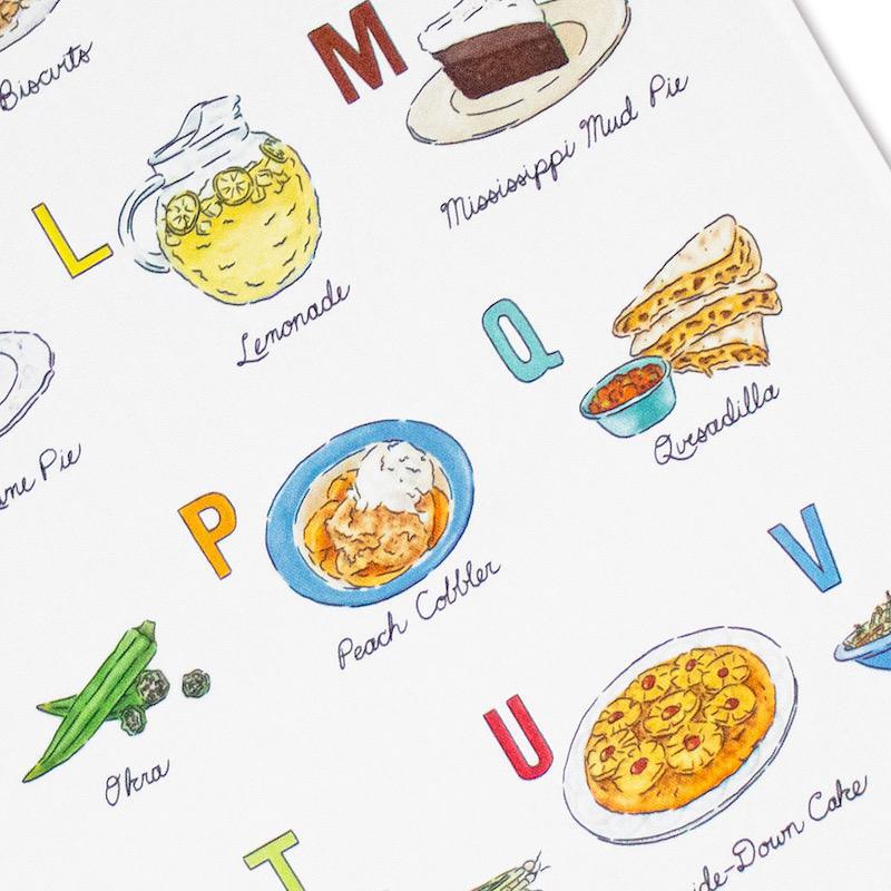 ABCs of Southern Food Tea Towel - Image 4