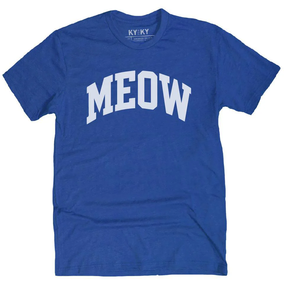 Meow T-Shirt (Royal)
